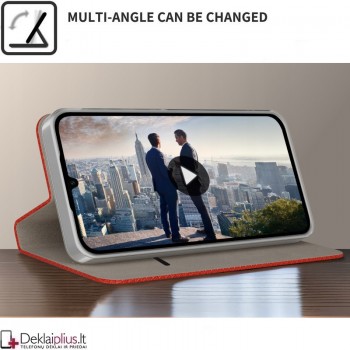 Telone atverčiamas dėklas - raudonas (Xiaomi Redmi 15C 5G) Telone atverčiamas dėklas - raudonas (Xiaomi Redmi 15C 5G)